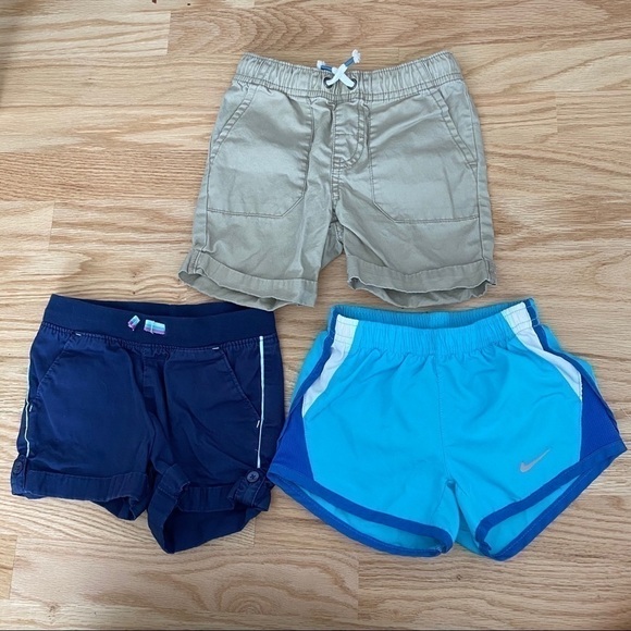 Cat & Jack Nike Shorts Bundle 2T Girls Toddler Khaki Athletic - Picture 1 of 10
